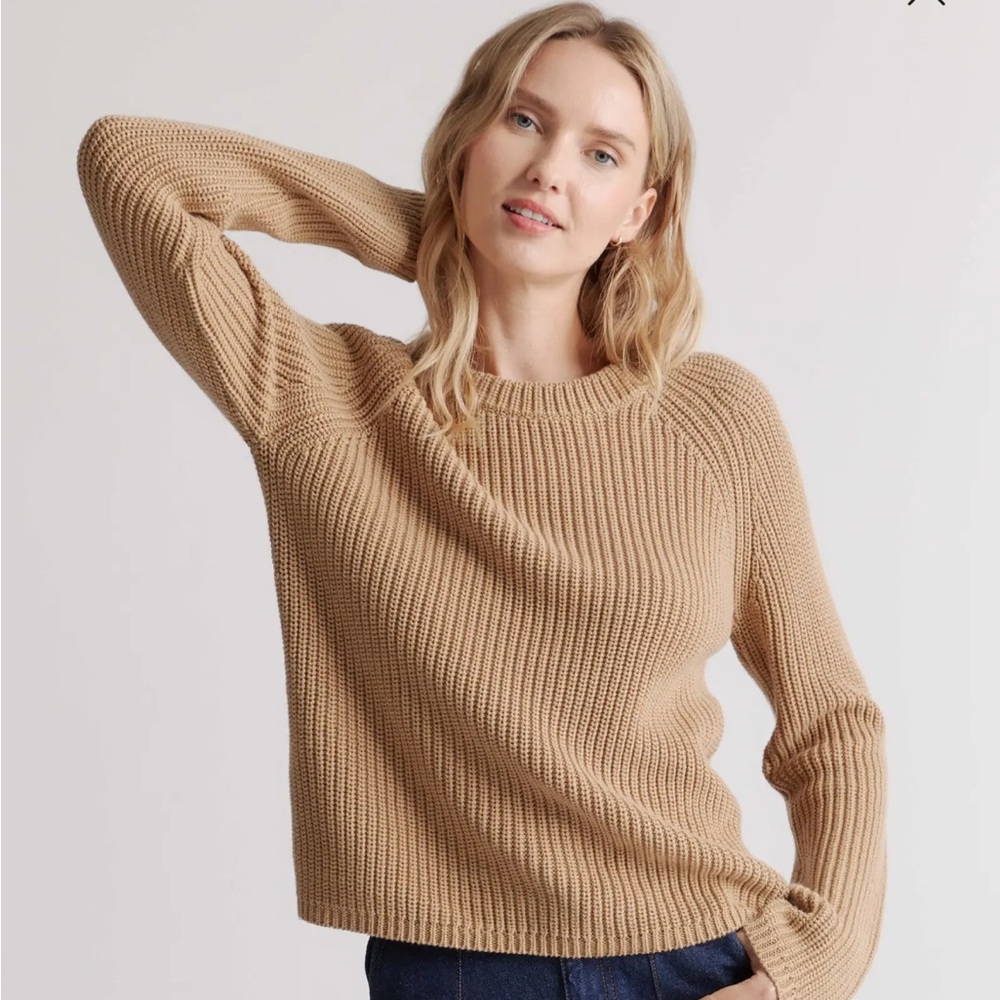 Quince Cotton Fisherman Sweater